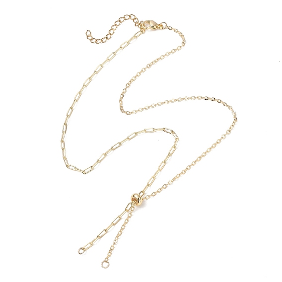 Изготовление слайдера для ожерелья с цепочкой из латунной скрепки