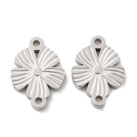 316L Surgical Stainless Steel Connector Charms, Flower