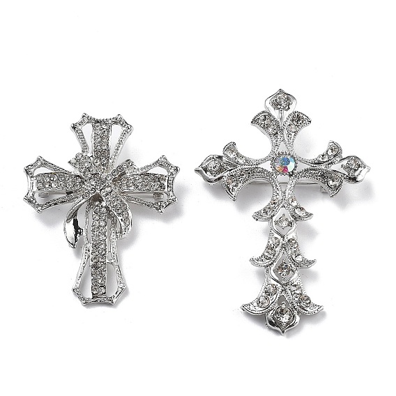 Брошь-булавки из сплава со стразами