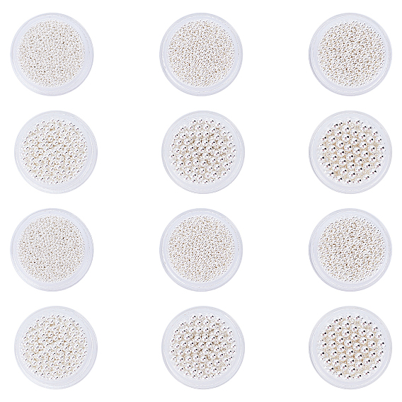 Stainless Steel Beads, Tiny Caviar Nail Beads, Nail Art Decoration Accessories, Round