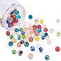 Handmade Luminous Lampwork Beads, Round