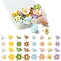 Flower Iron Push Pins, Resin Cabochon Drawing Pins