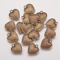Tibetan Style Alloy Charms, Heart, Lead Free and Cadmium Free
