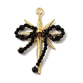 304 нержавеющая сталь с акриловыми подвесками, бантом