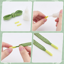 48шт 12 цвета пластиковые наконечники для шнурков, шнурки на голове, колонка