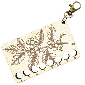 Узор мандалы с цветком 8-позиционные деревянные лотки для хранения ниток для вышивки, держатель-органайзер для катушек с нитками, вырезанный лазером, с поворотной застежкой