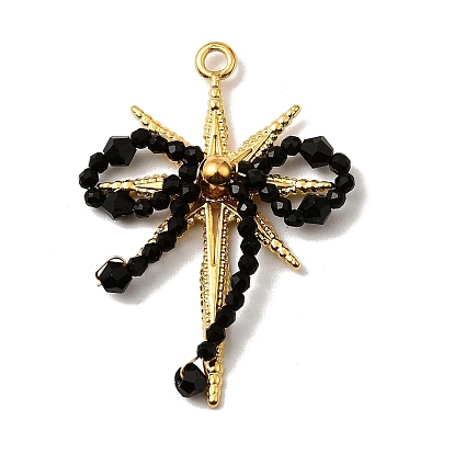 304 нержавеющая сталь с акриловыми подвесками, бантом