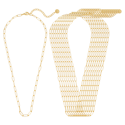 10 шт. 304 цепочки-скрепки из нержавеющей стали, без свинца и без кадмия, долговечный, стойки покрытие