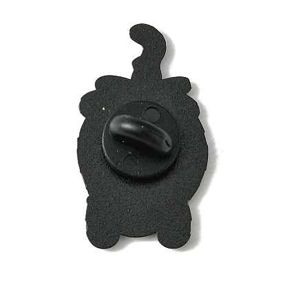 Alloy Brooches, Enamel Pins, for Backpack Cloth, Cat Shape