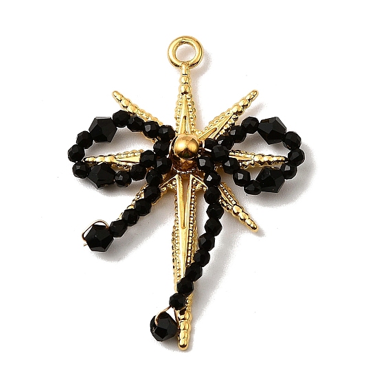 304 нержавеющая сталь с акриловыми подвесками, бантом