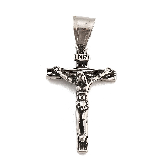 304 подвески из нержавеющей стали, подвески в виде креста-распятия