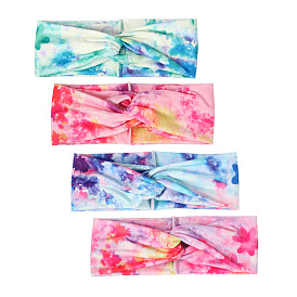 Stylish Cross Headband for Women - Perfect Hair Accessory for Tie-Dye, Yoga and Casual Outfits