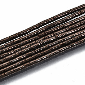 Electroplate Non-magnetic Synthetic Hematite Beads Strands, Column