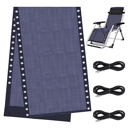 Пластиковая ткань для стула, принадлежности для замены ткани для шезлонга, с веревками