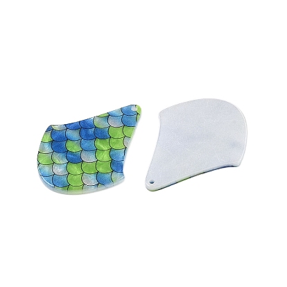 Печатные акриловые подвески, фигурка из рыбьей чешуи