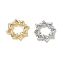 Brass Beads, Star with Thorn, Large Hole Beads, Cadmium Free & Lead Free, Rack Plating, Long-Lasting Plated