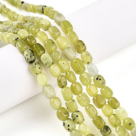 Природного нефрита Xiuyan бисер нитей, самородки, упавший камень