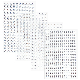 16 листы 4 стили, наклейки из АБС-пластика с имитацией перламутра, бумажные листы для рукоделия, полукруглый
