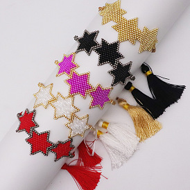Bohemian Handmade Miyuki Hexagon Tassel Bracelet - Fashionable and Simple Jewelry
