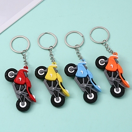 Брелок для ключей из ПВХ-сумки для мотоцикла, подвесное украшение для рюкзака