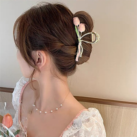 Chic Tulip Hair Clip with Fairy Filter for Women's Summer Hairstyles