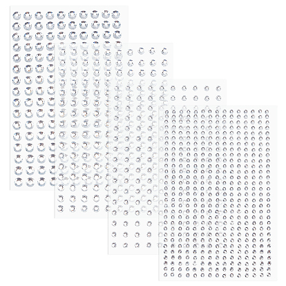 16 листы 4 стили, наклейки из АБС-пластика с имитацией перламутра, бумажные листы для рукоделия, полукруглый