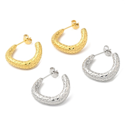 304 серьги-пусеты круглой формы из нержавеющей стали, серьги-кольца