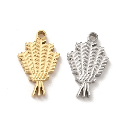 304 подвески из нержавеющей стали, оберег пшеничного колоса