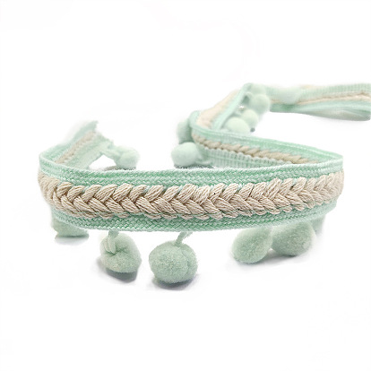 Лента с бахромой и кисточкой из полиэстера в этническом стиле, для одежды, украшение занавеса