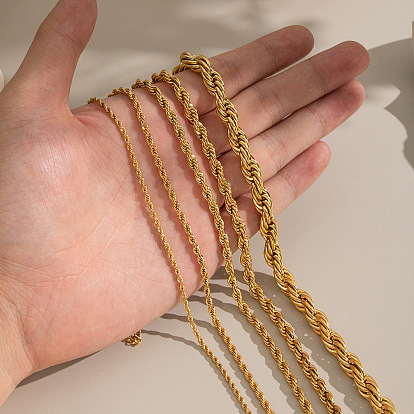 304 ожерелья-цепочки из нержавеющей стали для женщин