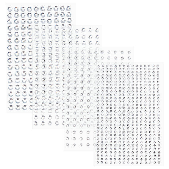 16 листы 4 стили, наклейки из АБС-пластика с имитацией перламутра, бумажные листы для рукоделия, полукруглый