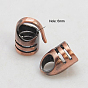 Brass S-Hook Clasps, Lead Free, Cadmium Free and Nickel Free, 18x8mm, Hole: 6mm