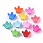 Kids Hair Accessories, Spray Painted Acrylic Claw Hair Clips, Crown