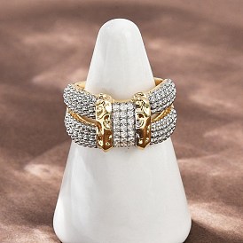 Латунные микро проложить манжеты кольца кубического циркония