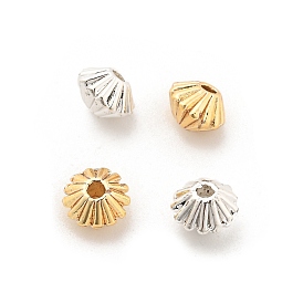 Латунные бусины, долговечный, стойки покрытие, двухконусные