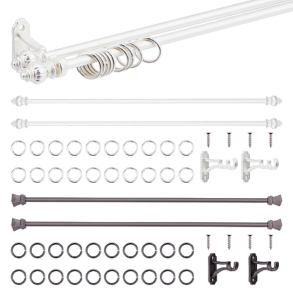 2 комплекты 2 цвета железный держатель для карниза