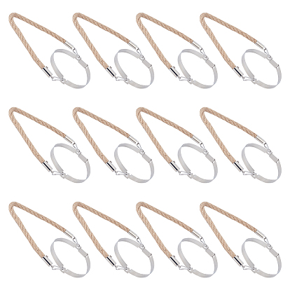 Пеньковая веревка железная пластина ручка, для подвешивания каменной банки