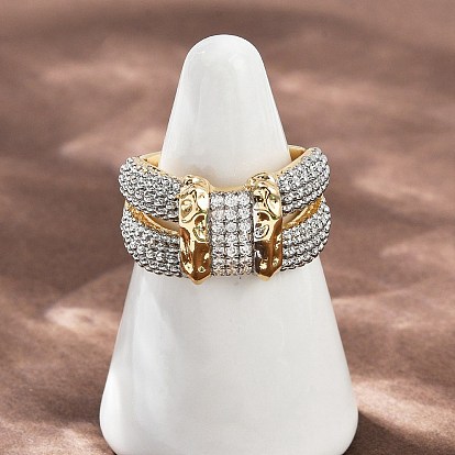 Латунные микро проложить манжеты кольца кубического циркония