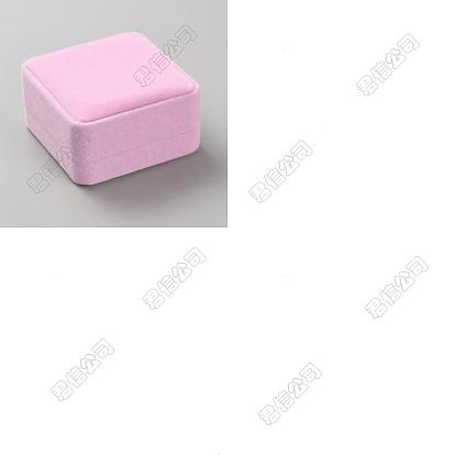 2Pcs Velvet Earring Boxes, Square
