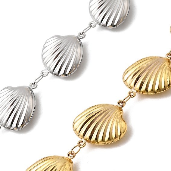 304 Цепи из нержавеющей стали в форме ракушки, пайки, стойки покрытие, с катушкой