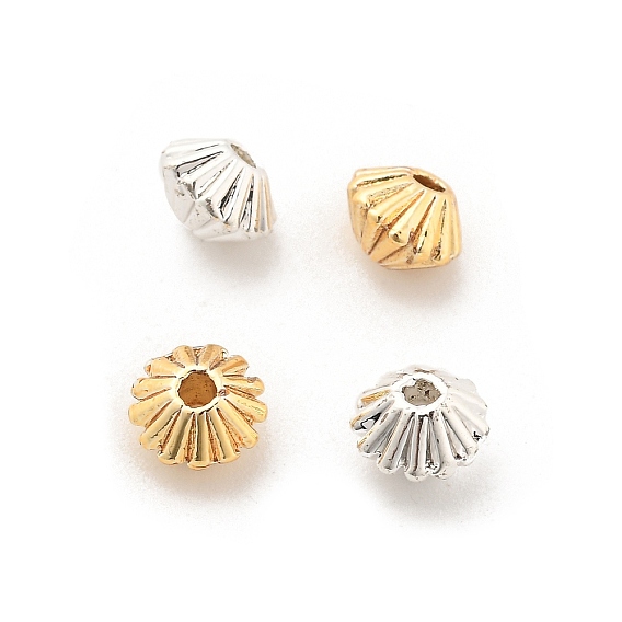 Латунные бусины, долговечный, стойки покрытие, двухконусные