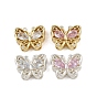 Многожильные звенья из латуни с паве из кубического циркония, долговечный, бабочка