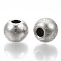 Tibetan Style Alloy Beads, Cadmium Free & Lead Free, Round