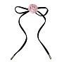Rose Flower Pendant Necklace - Sweet and Cool Girl 3D Floral Collarbone Chain