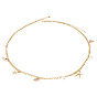 Bohemian Natural Shell & Plastic Imitation Pearl Tassel Chain Belts, Summber Beach Iron Chain Belts