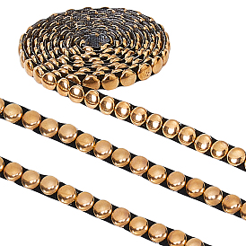 Латунная накладка на шляпку гвоздя с конусом, горячая фиксация металлической приклеиваемой утюгом выпуклой куполообразной шляпки гвоздя