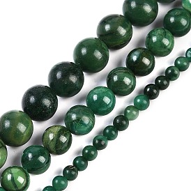 Natural African Jade Beads Strands, Round