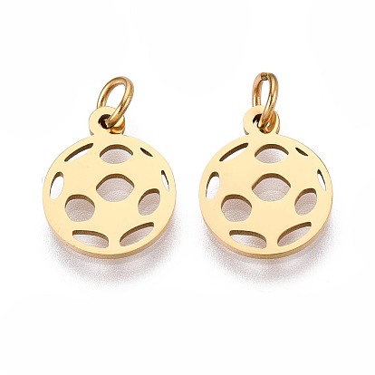 304 прелести нержавеющей стали, с целью перехода в кольце, лазерная резка, ионное покрытие (ip), золотые, талисманы футбол/бейсбол/баскетбол/волейбол