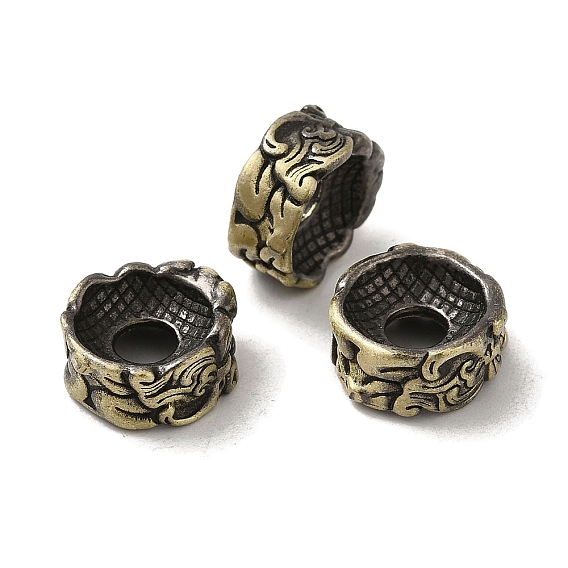 Стойка металлизированный латунь европейский бисер, бусины с большим отверстием, долговечный, колонка