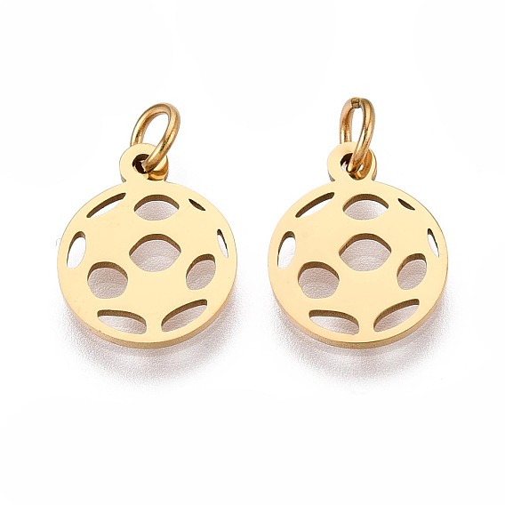 304 прелести нержавеющей стали, с целью перехода в кольце, лазерная резка, ионное покрытие (ip), золотые, талисманы футбол/бейсбол/баскетбол/волейбол